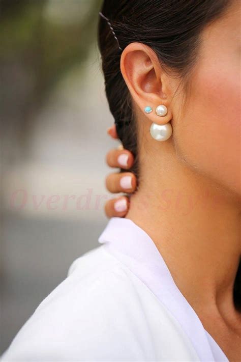 dior double ball earrings